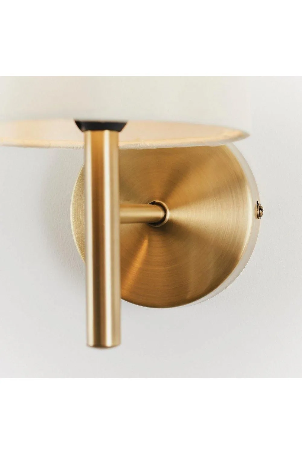 Netlighting Brio 1 Light Indoor Wall Light Antique Brass E14 in Gold 6