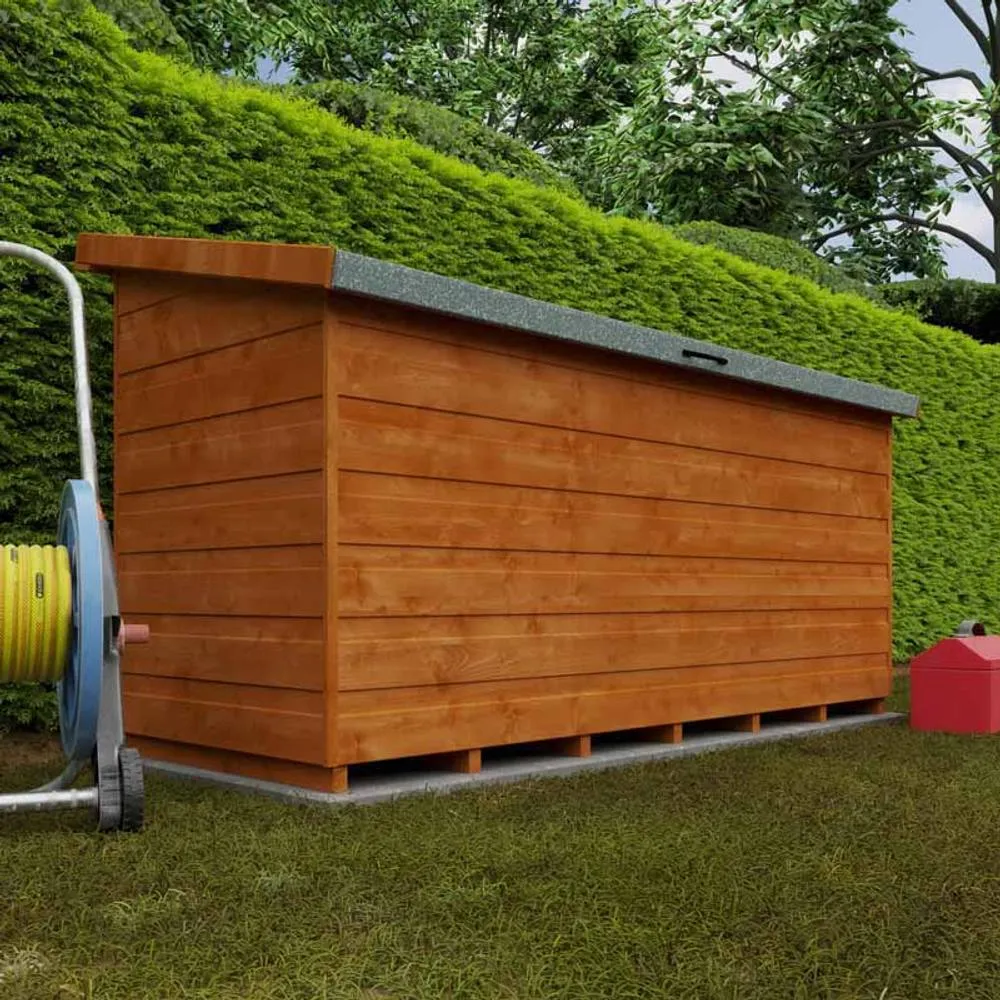 Buttercup Farm 6x2.3 Tool Chest 12mm Shed - L175 x W67.5 x H97.5 cm - Burnt Orange 4