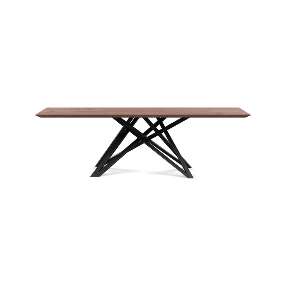 Heal's Vienna Dining Table 240x90cm Oiled Walnut Chamfered Edge Filled 1