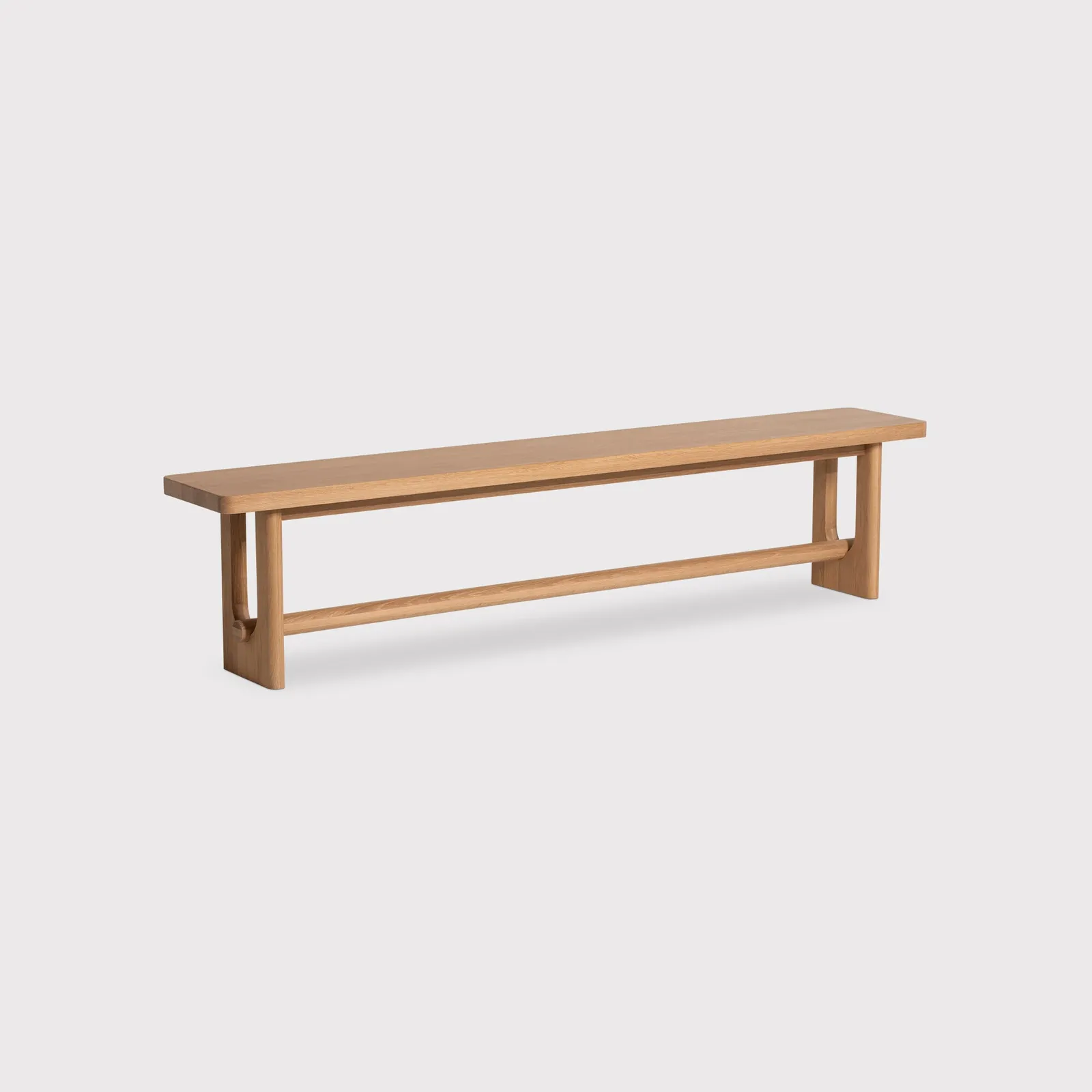 Olav Dining Bench 200Cm, Brown Oak | W200cm | Barker & Stonehouse