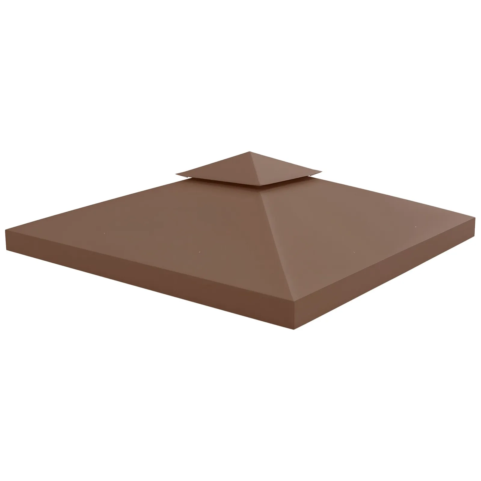 OUTSUNNY 3(m) 2 Tier Garden Gazebo Top Cover Replacement Canopy Roof in Bronze 2