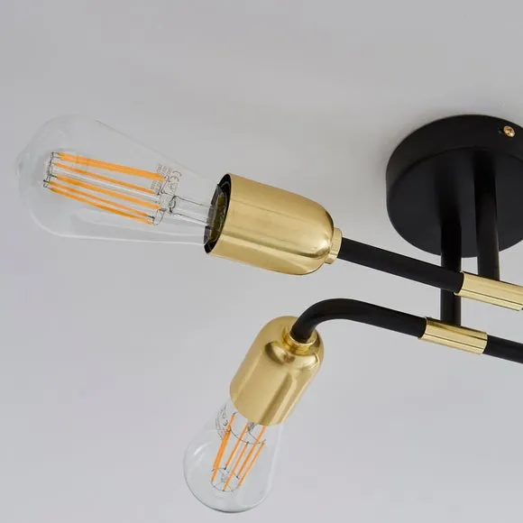 Kacy 4 Light Flush Ceiling Light 4
