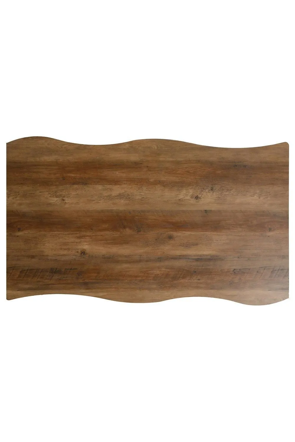 Seconique Quebec Wave Edge Dining Table in Dark Brown 4