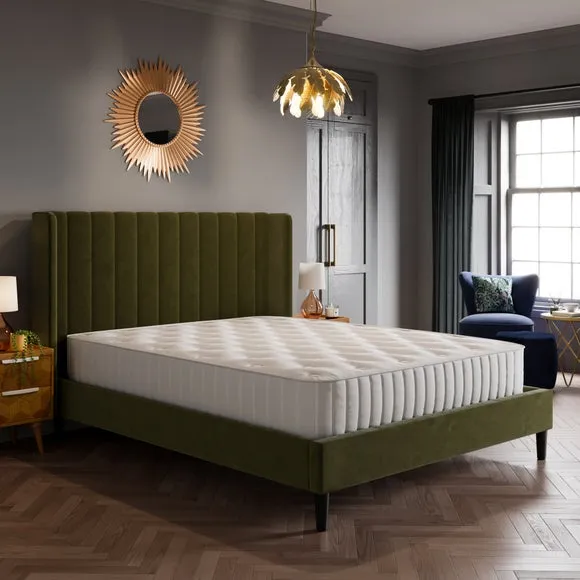 Alara Pleated Velvet Bed Frame 2