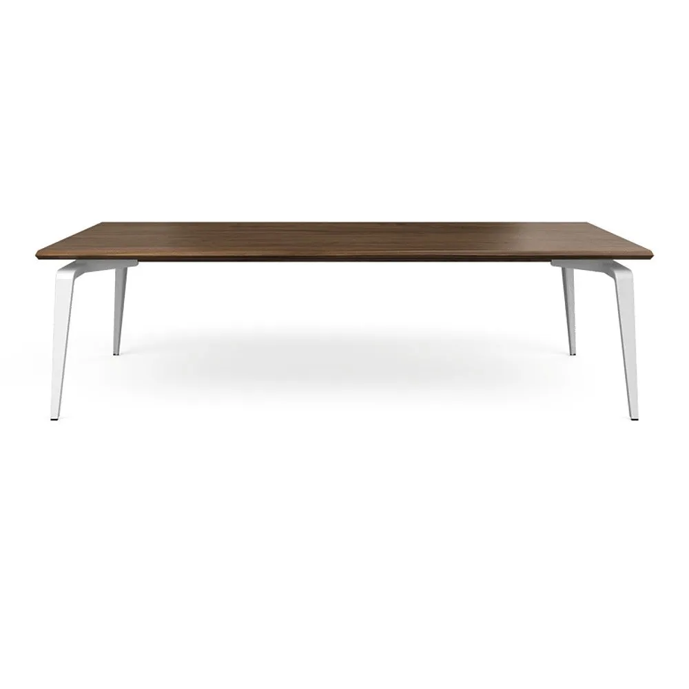 Ligne Roset Odessa Dining Table European Walnut White Legs 260 x 98cm