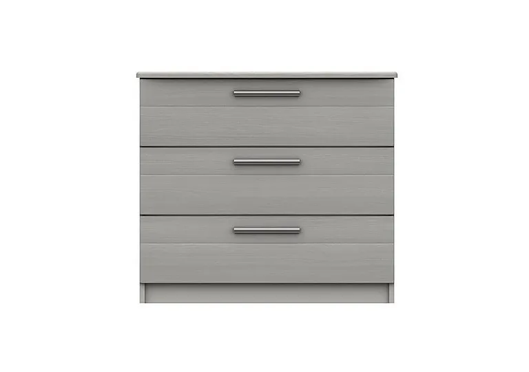Victoria 3 Drawer Chest - Light Grey