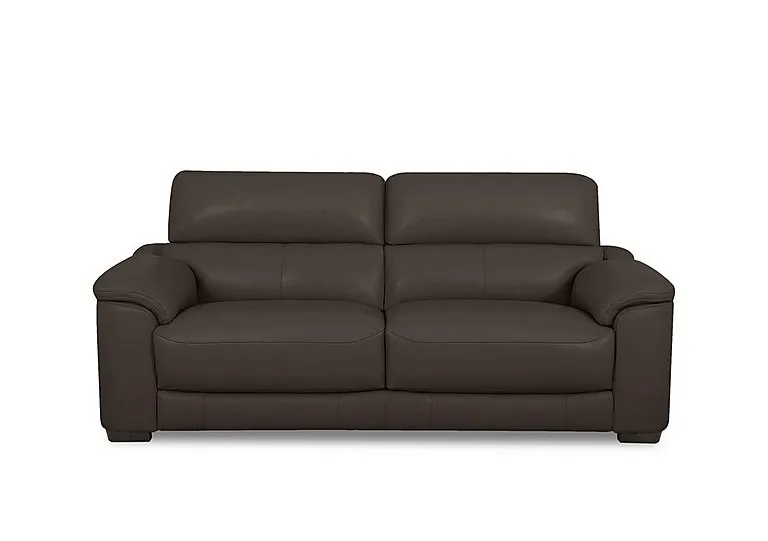 Nova Leather 3 Seater Sofa - Dark Chocolate