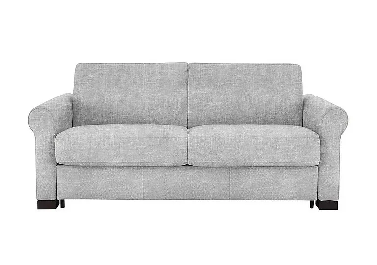 Alcova 2.5 Seater Fabric Sofa Bed with Scroll Arms - Baobab Ghiaccio