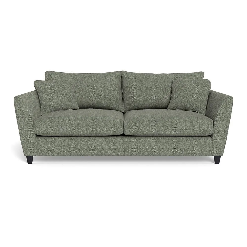 Heal's Torino 4 Seater Sofa Boucle Tweed Lapis Black Feet 1