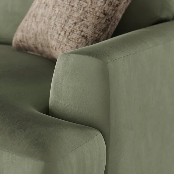 Lawson Matte Plush Velvet 4 Seater Sofa 5