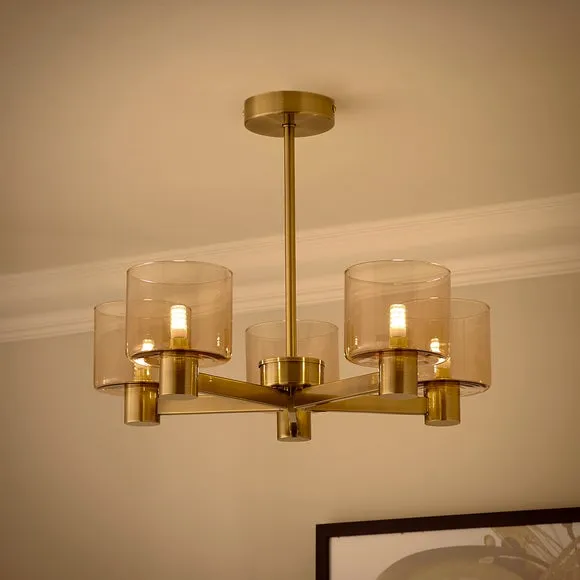 Erin 5 Light Semi Flush Ceiling Light 2