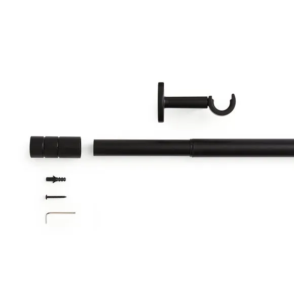 Cylinder Extendable Metal Eyelet Curtain Pole 2