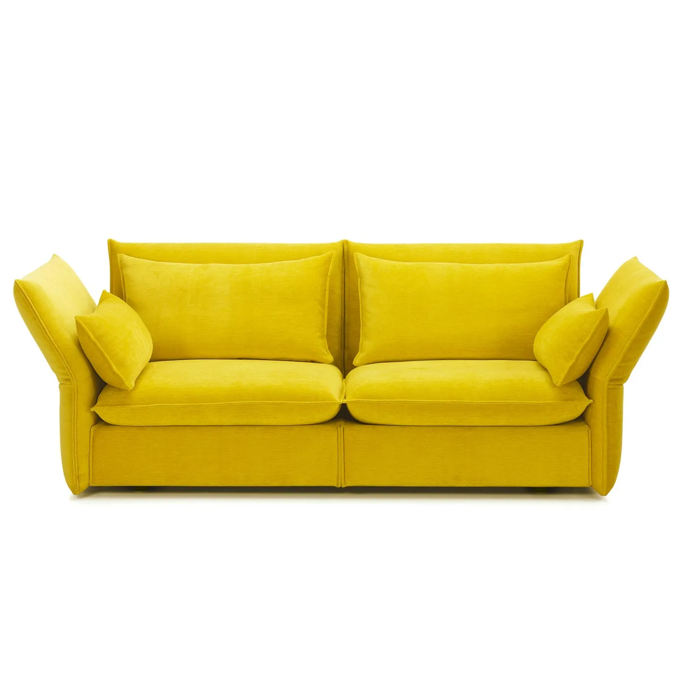 Vitra Mariposa 2 1/2 Seater Sofa Iroko Lemon 2