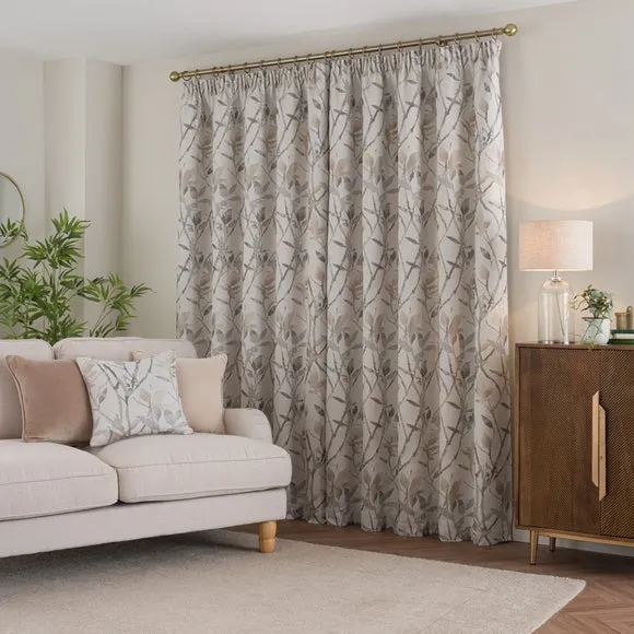 Zen Jacquard Pencil Pleat Curtains 4