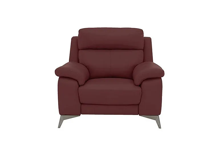 Missouri Leather Armchair - BV Deep Red