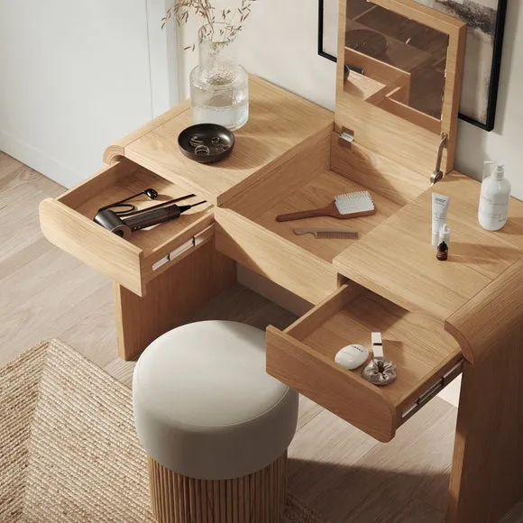 Bennett 2 Drawer Dressing Table with Mirror 2
