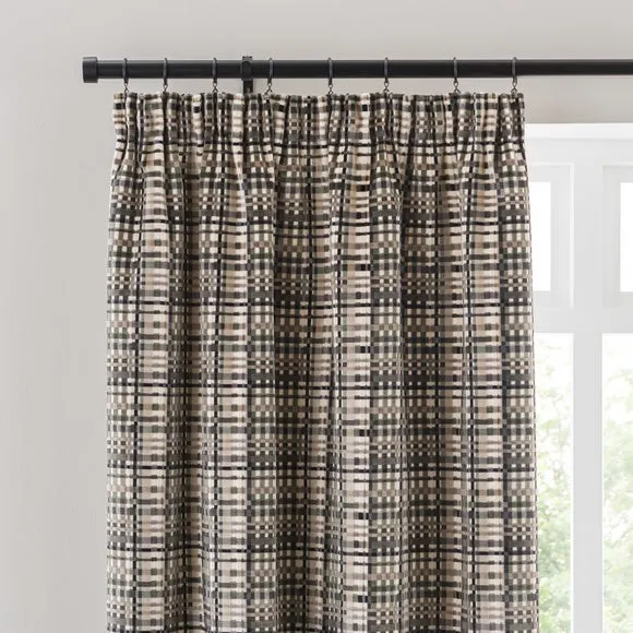 Roxana Cut Velvet Pencil Pleat Curtains 1