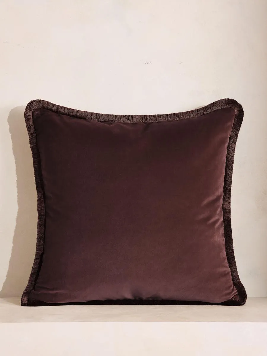Margeaux Large Square Cushion, Aubergine