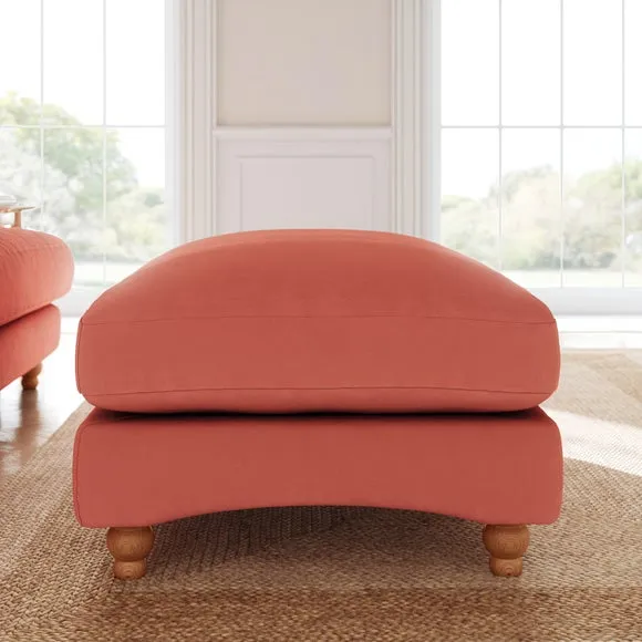 Martha Matte Plush Velvet Footstool 2