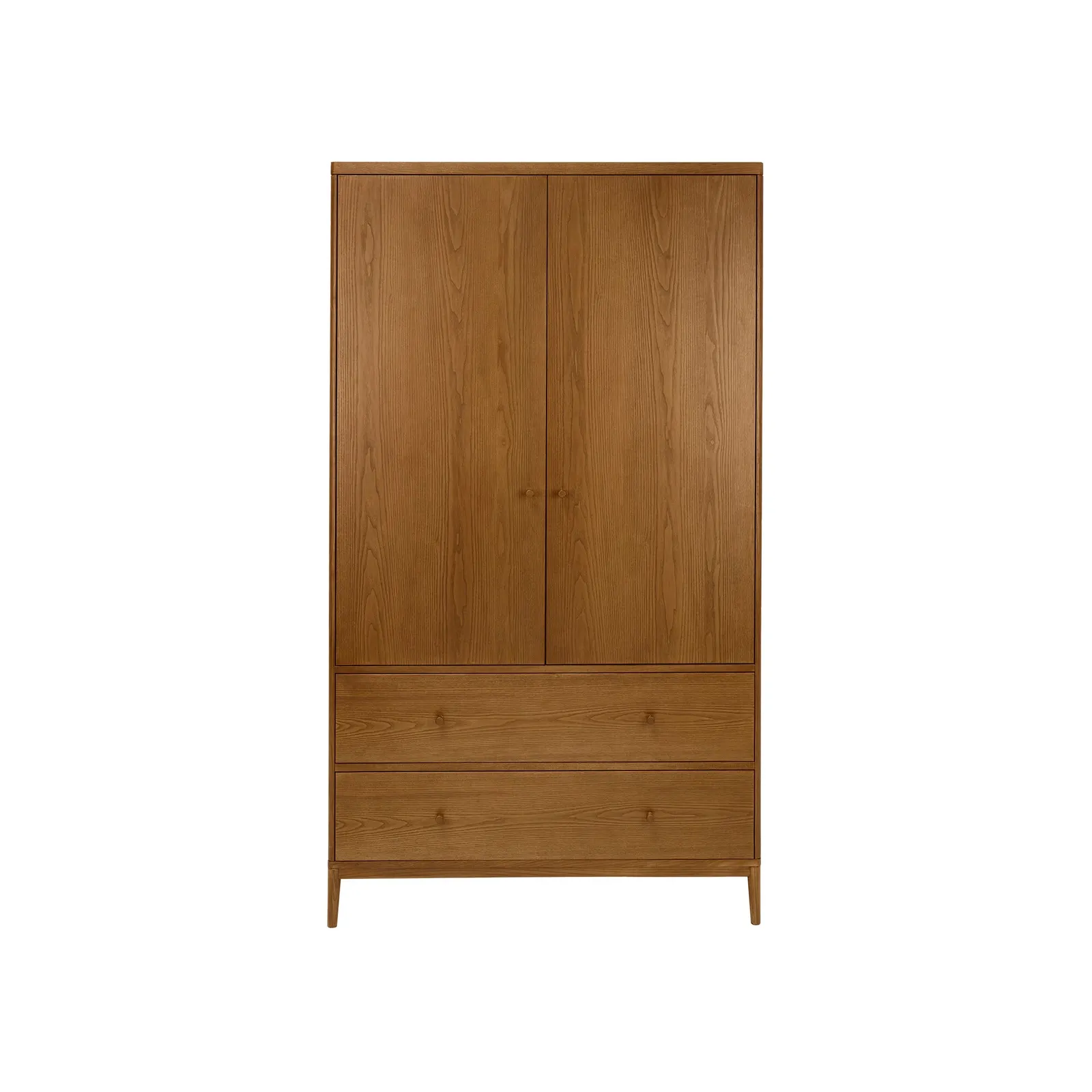 Ercol Salina 2 Door Wardrobe, Neutral Wood | Barker & Stonehouse 3
