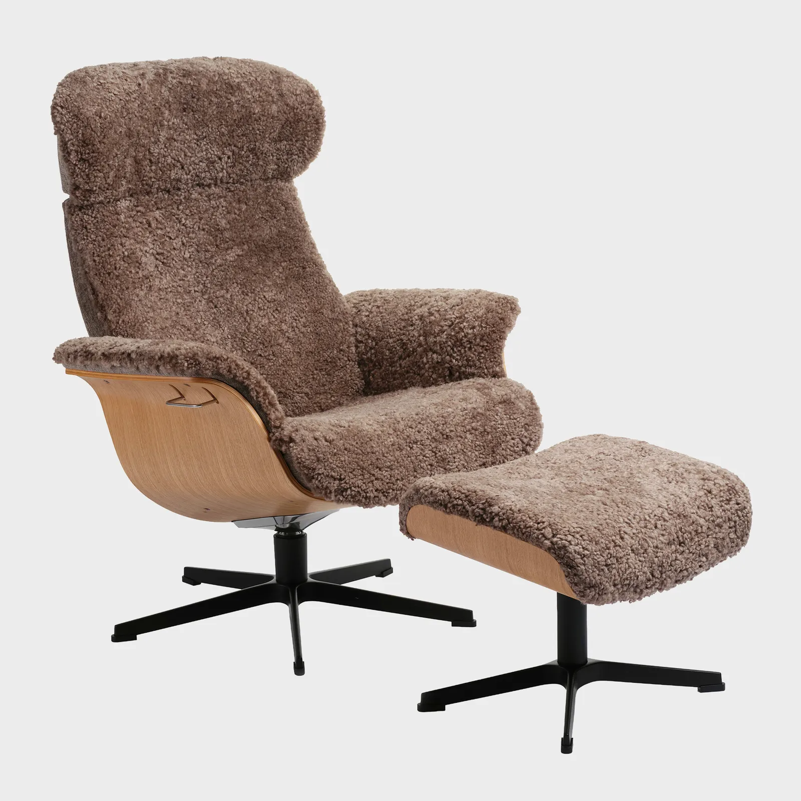 Conform Timeout X-Foot Footstool Sahara Sheepskin, Brown | Barker & Stonehouse 3
