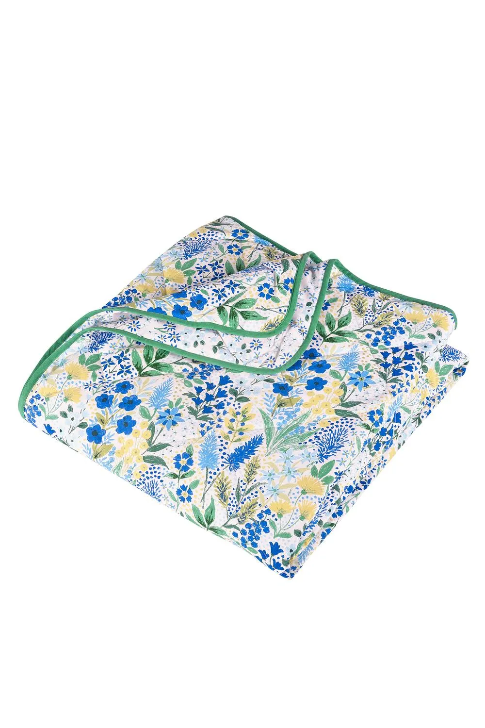Catherine Lansfield 'Tilly Floral' Fully Reversible Bedspread in Blue 3