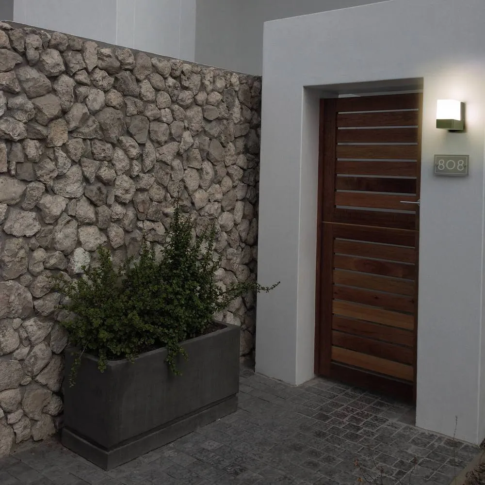 Netlighting Opalo LED Outdoor Modern Wall Lamp Black Opal WarmWhite 3000K IP44 2