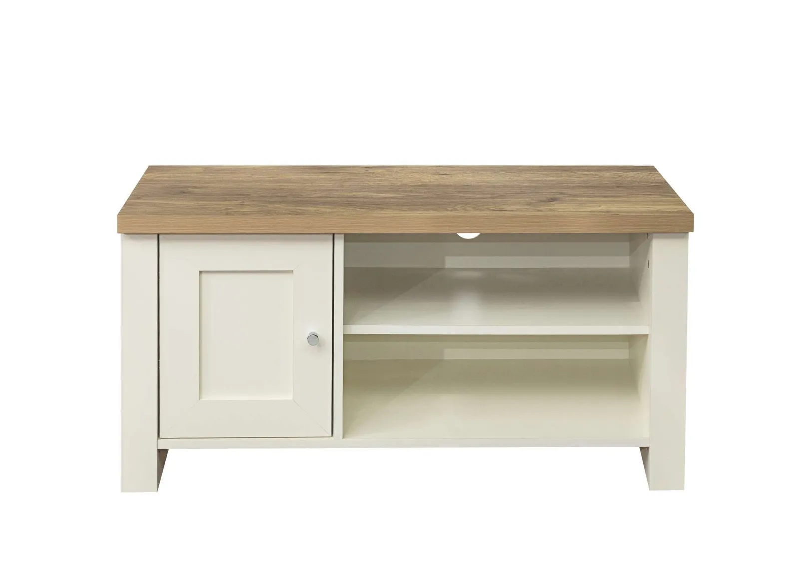 Birlea TV Unit Blue Oak Highgate Small Entertainment Navy Farmhouse Shabby Chic in Cream 4