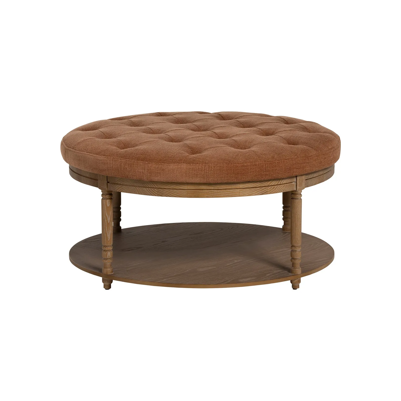 Downton Coffee Table, Round, Orange Wood | Barker & Stonehouse 2