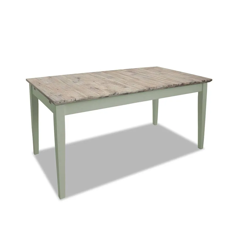 Statement Furniture Florence Rectangle Extendable Kitchen Dining Table in Light Green 2