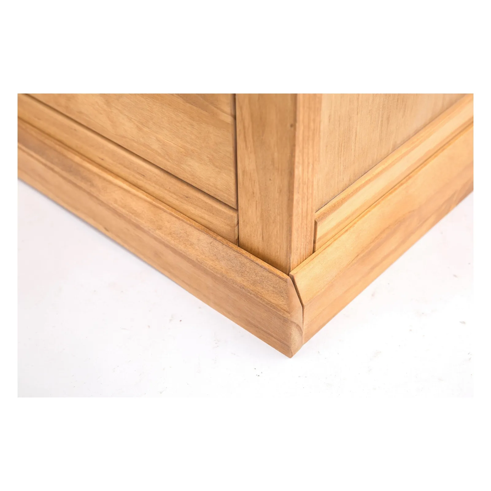 Cabinet Bits Lucca 3 Drawer Desk - Dressing Table Brass Cup Handle in Light Brown 4