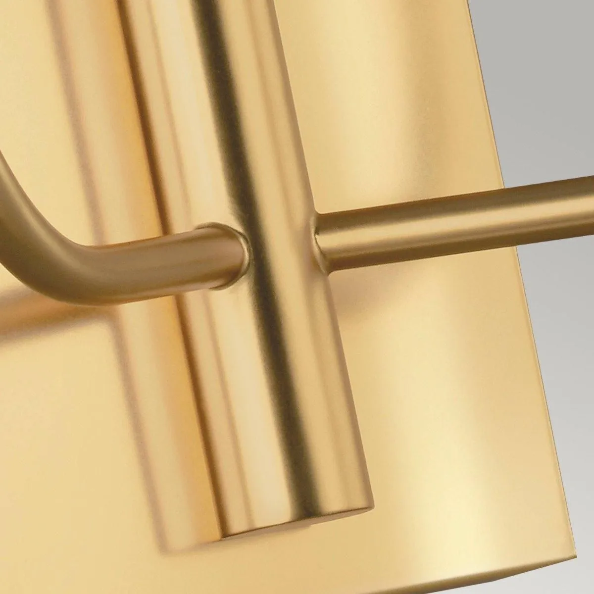 Netlighting Brianna 2 Light Wall Light Burnished Brass E14 in Yellow 5