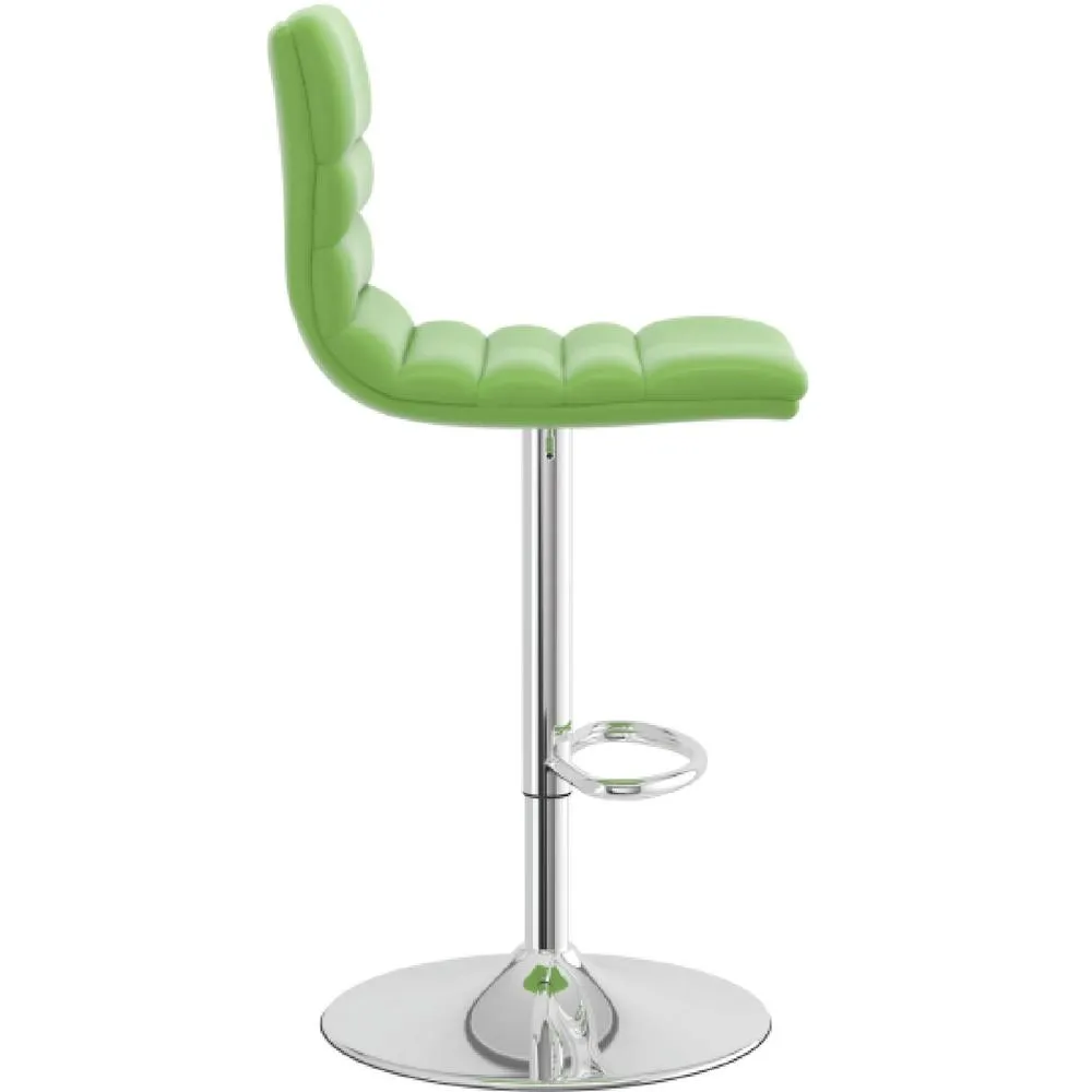 netfurniture Horizon Padded Bar Stool Height Adjustable - Green 4
