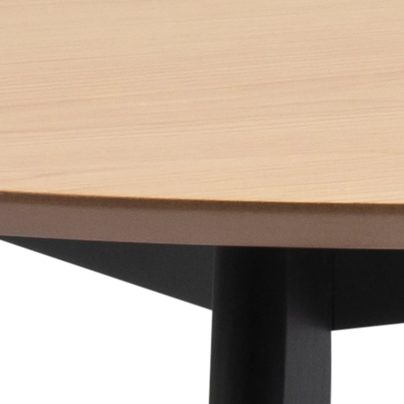 Furniture To Go Roxby Round Dining Table in Oak & Black 5