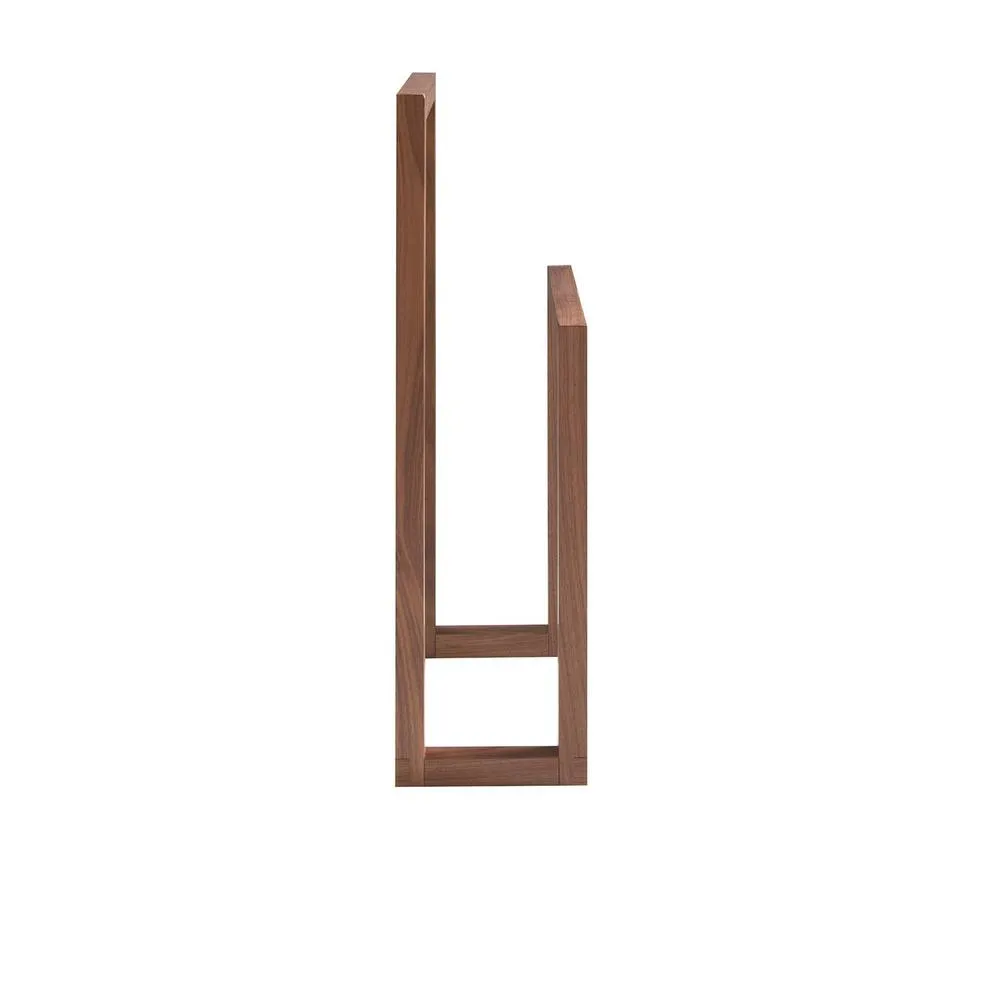 Angel Cerda Pine Wood Bedside Cabinet, Walnut Decor, 48x25x90 cm 6