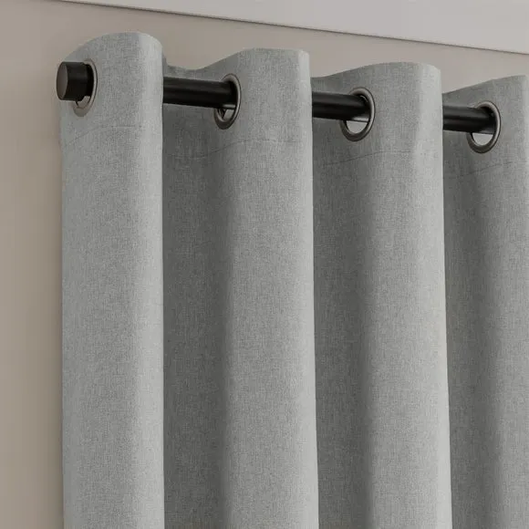 Luna Brushed Eyelet Curtains (Blackout Available) 1