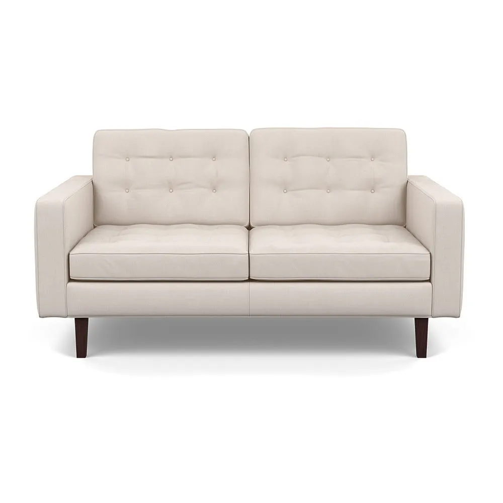 Heal's Hepburn 2 Seater Siena Cotton Natural Black