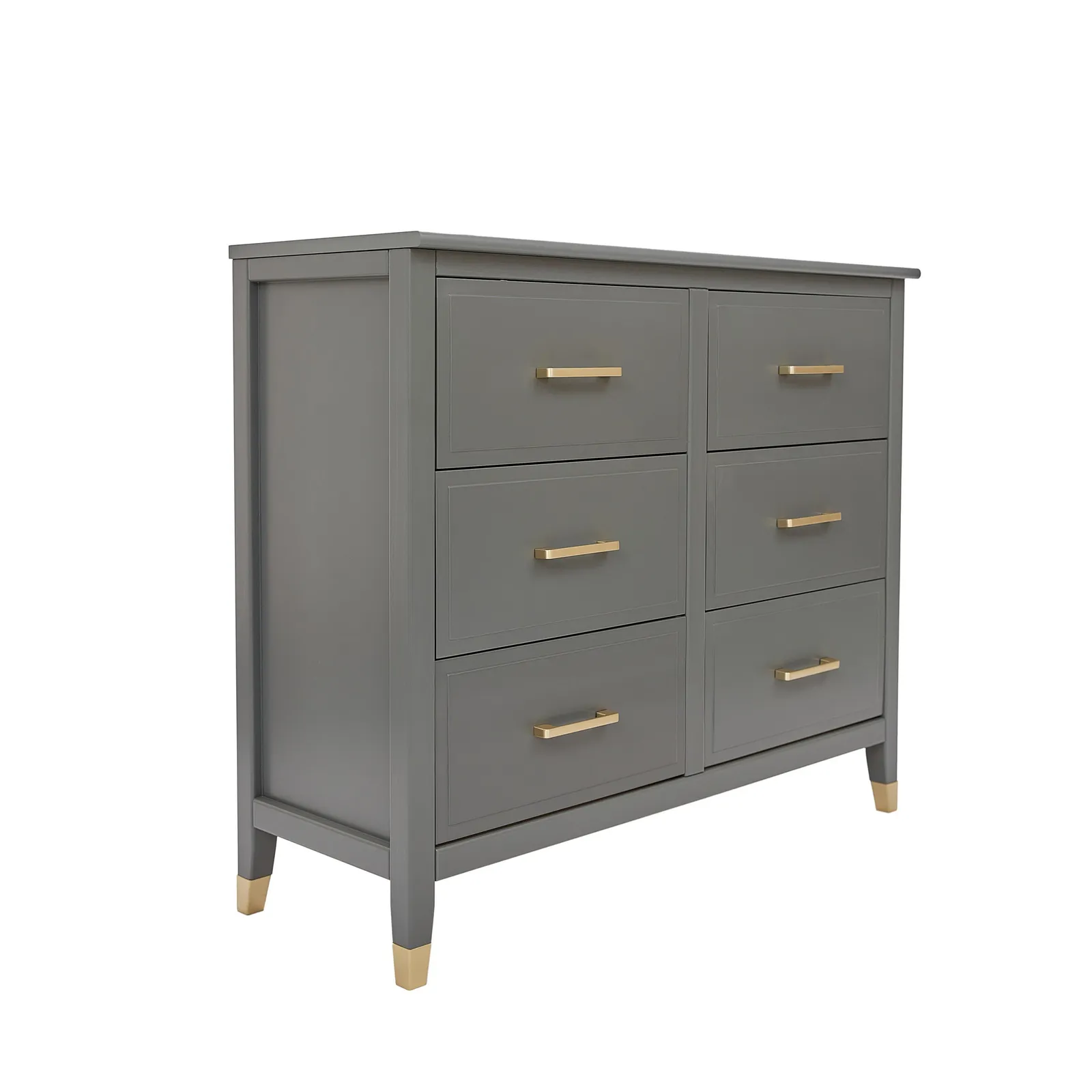Cabinet Bits Palazzi 6 Drawer Chest of Drawers in Grey 3