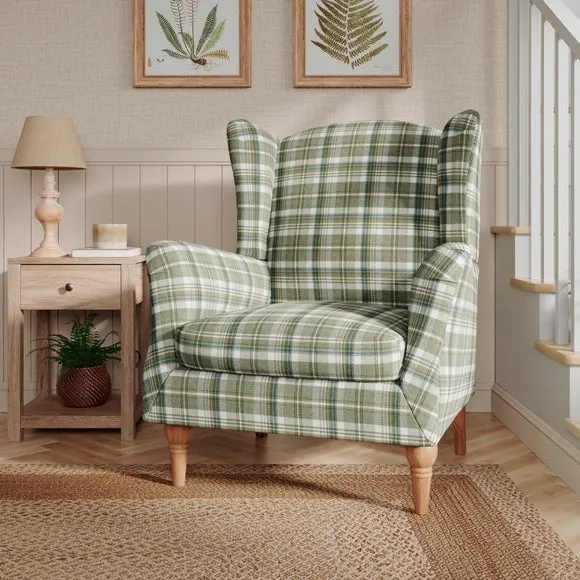 Charnwood Check Grande Armchair