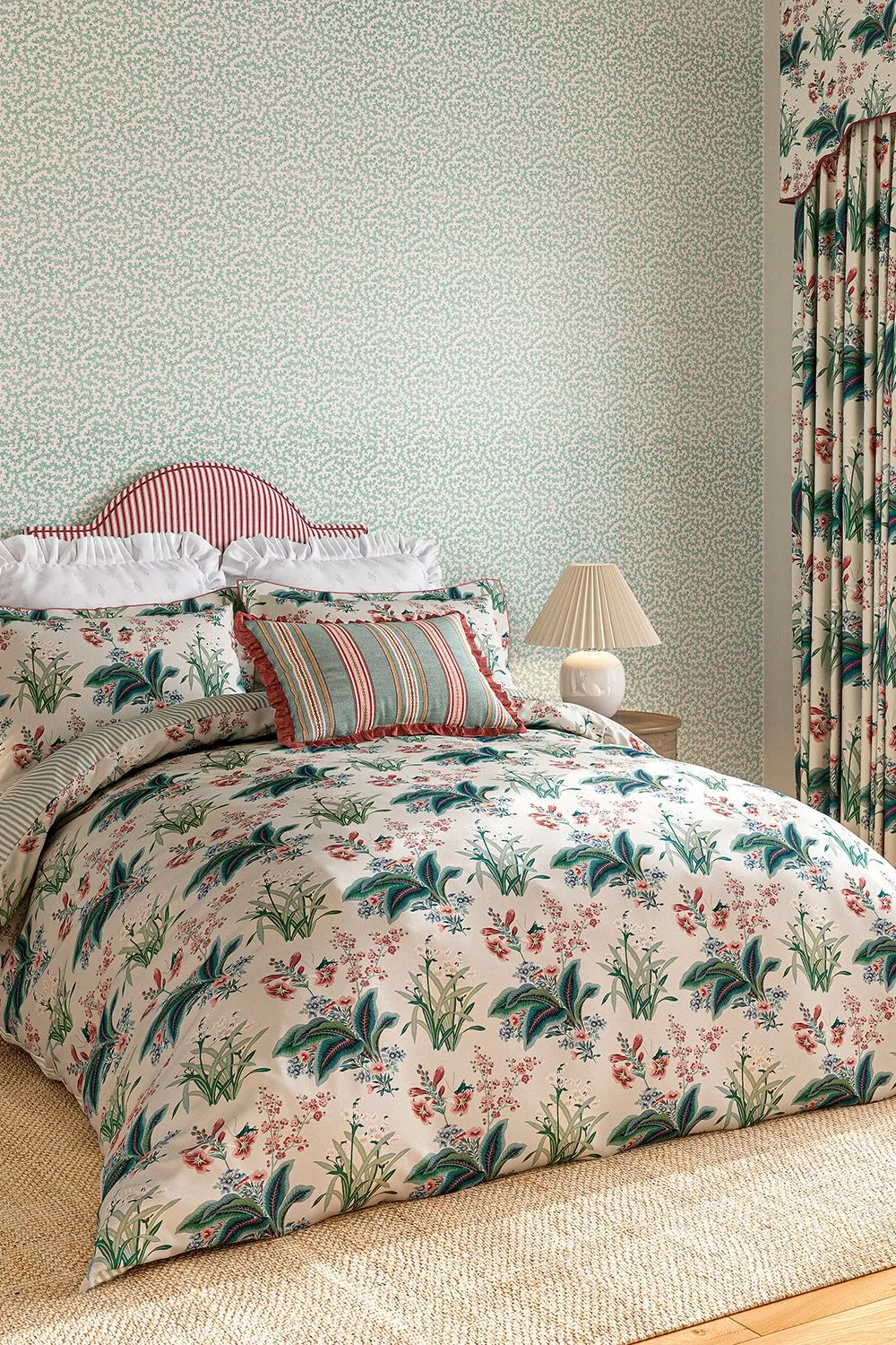 Sanderson 'Enys Garden' Cotton Duvet Cover Set