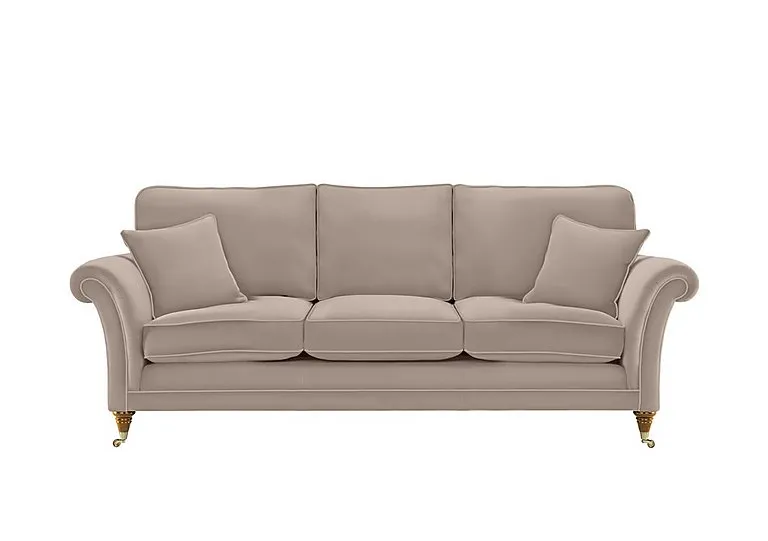 Burghley Grand Leather Sofa - Roma Putty - Sofas and Armchairs - In Time for Christmas