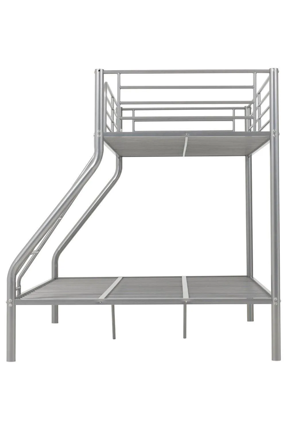 Seconique Tandi Triple Sleeper Bunk Bed (Single top bunk / Double bottom bunk) in Metallic Silver 3