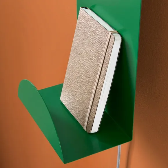 Elements Harton Shelved Plug In Wall Light 5