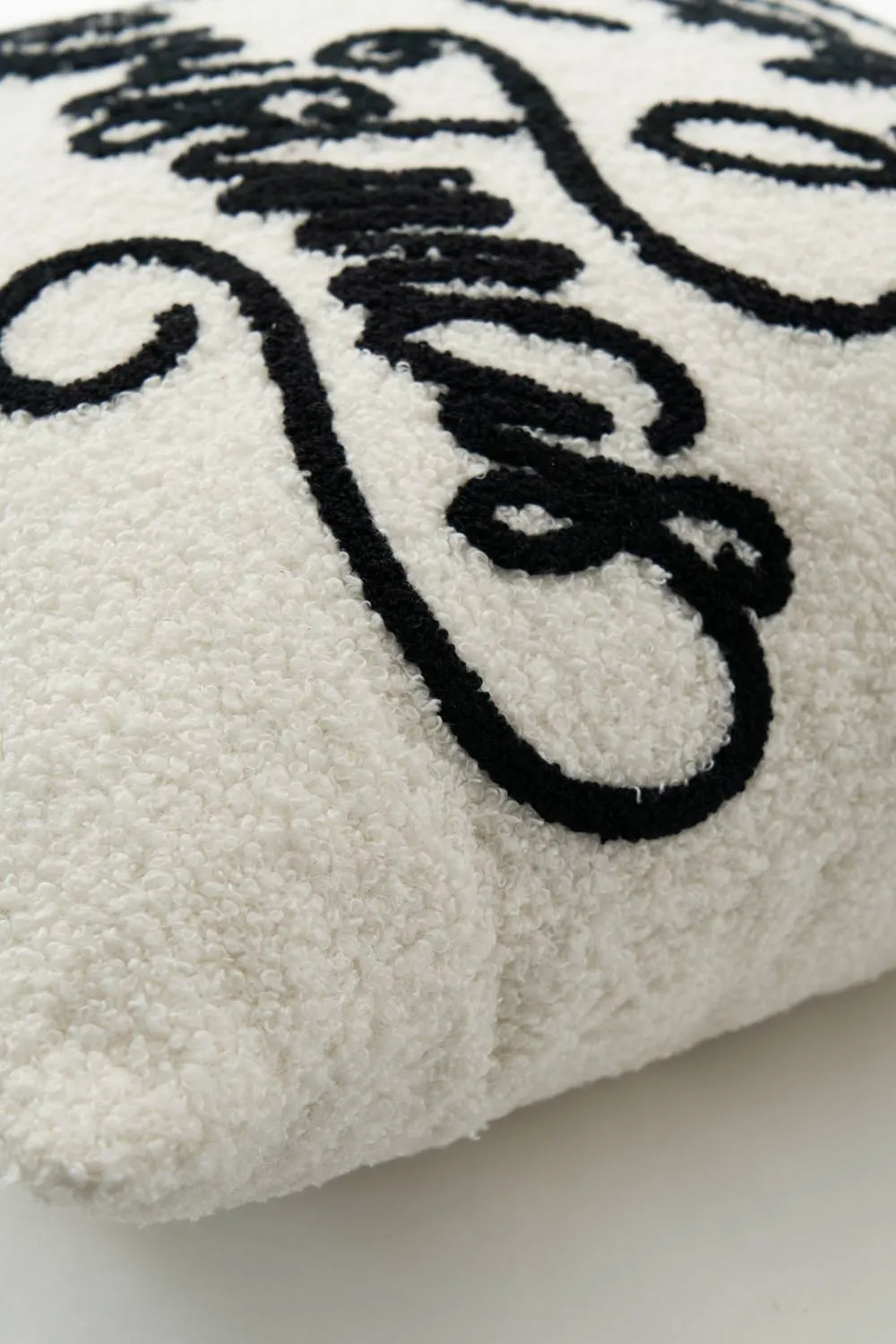 BHS Merry Christmas Tufted Cushion in Black 3