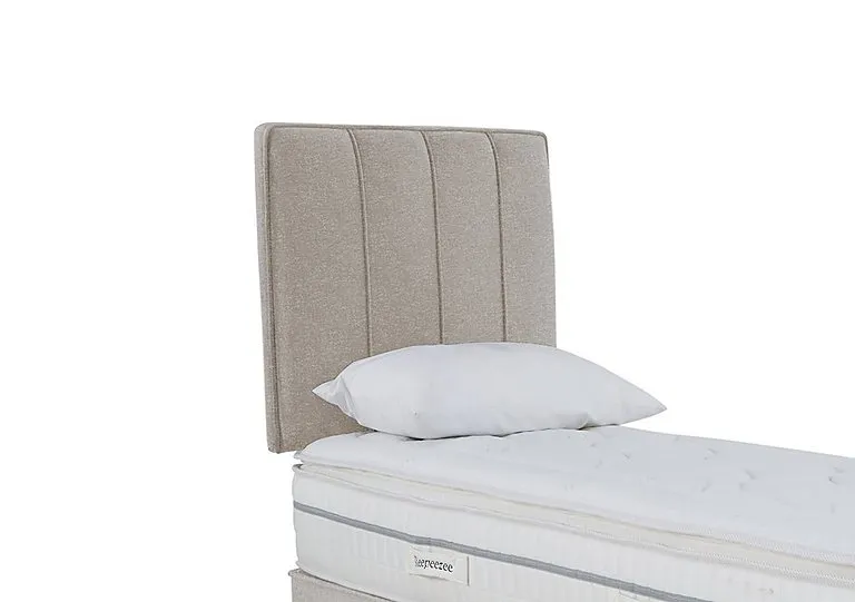 Daniel Strutted Headboard - Single - Tweed Stone