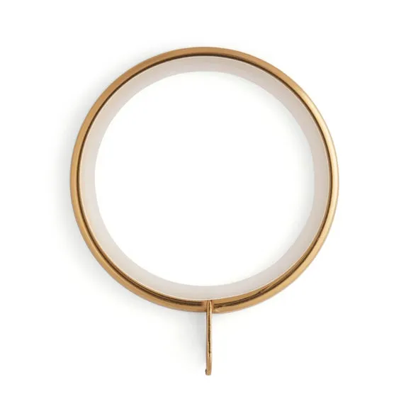 Pack of 6 Flat Lined Curtain Rings 2