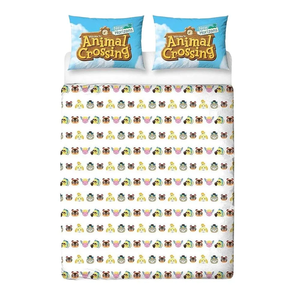 Animal Crossing Beach Reversible Duvet Set Pack of 2