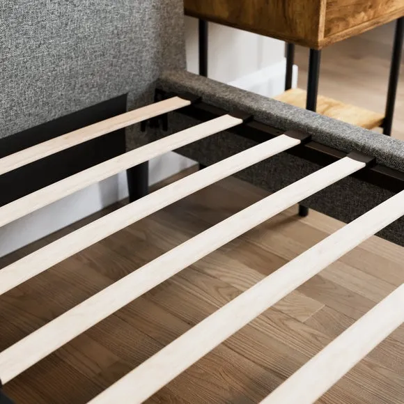 Modern Curve Textured Weave Bed 4