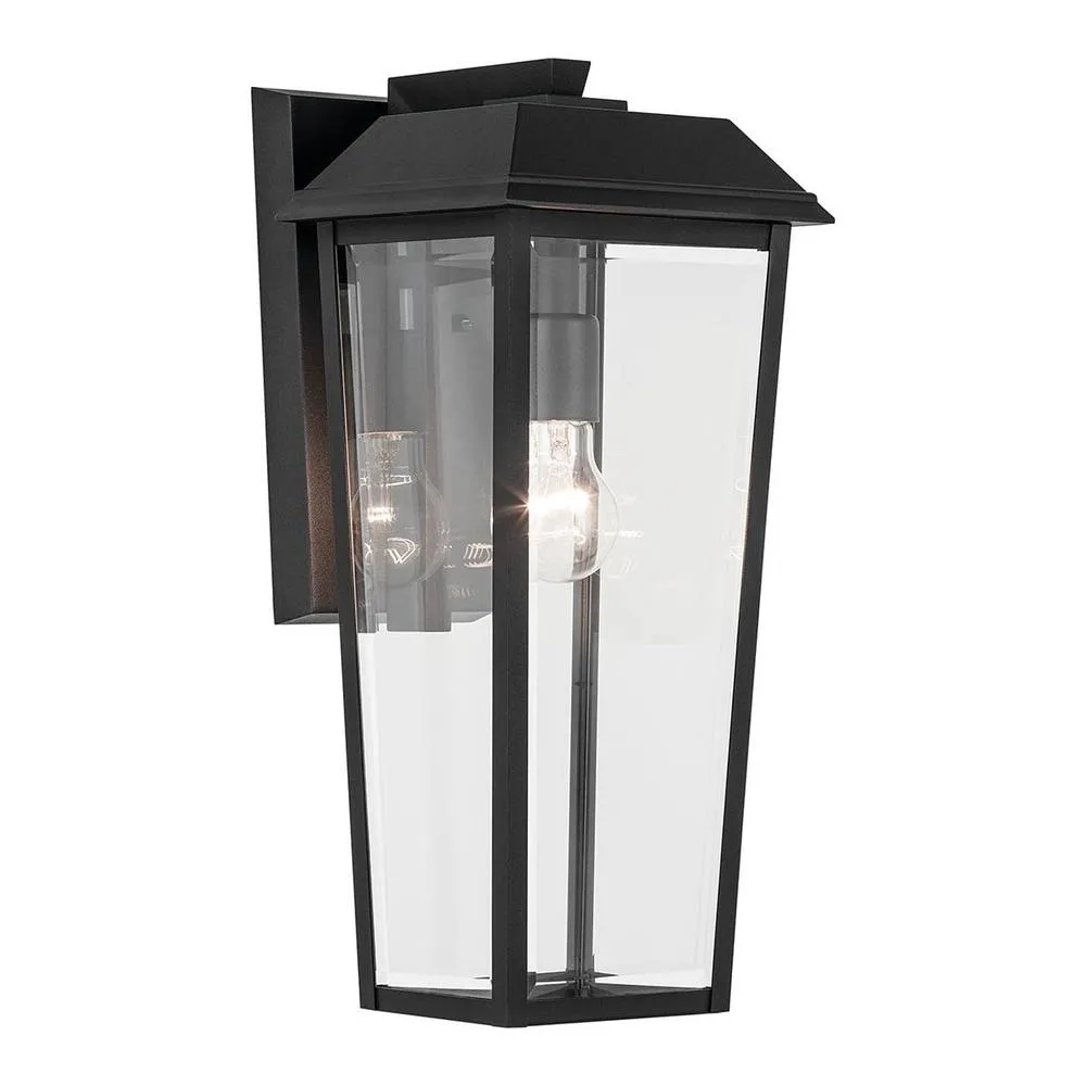 Netlighting Mathus Medium Wall Lantern Black IP44