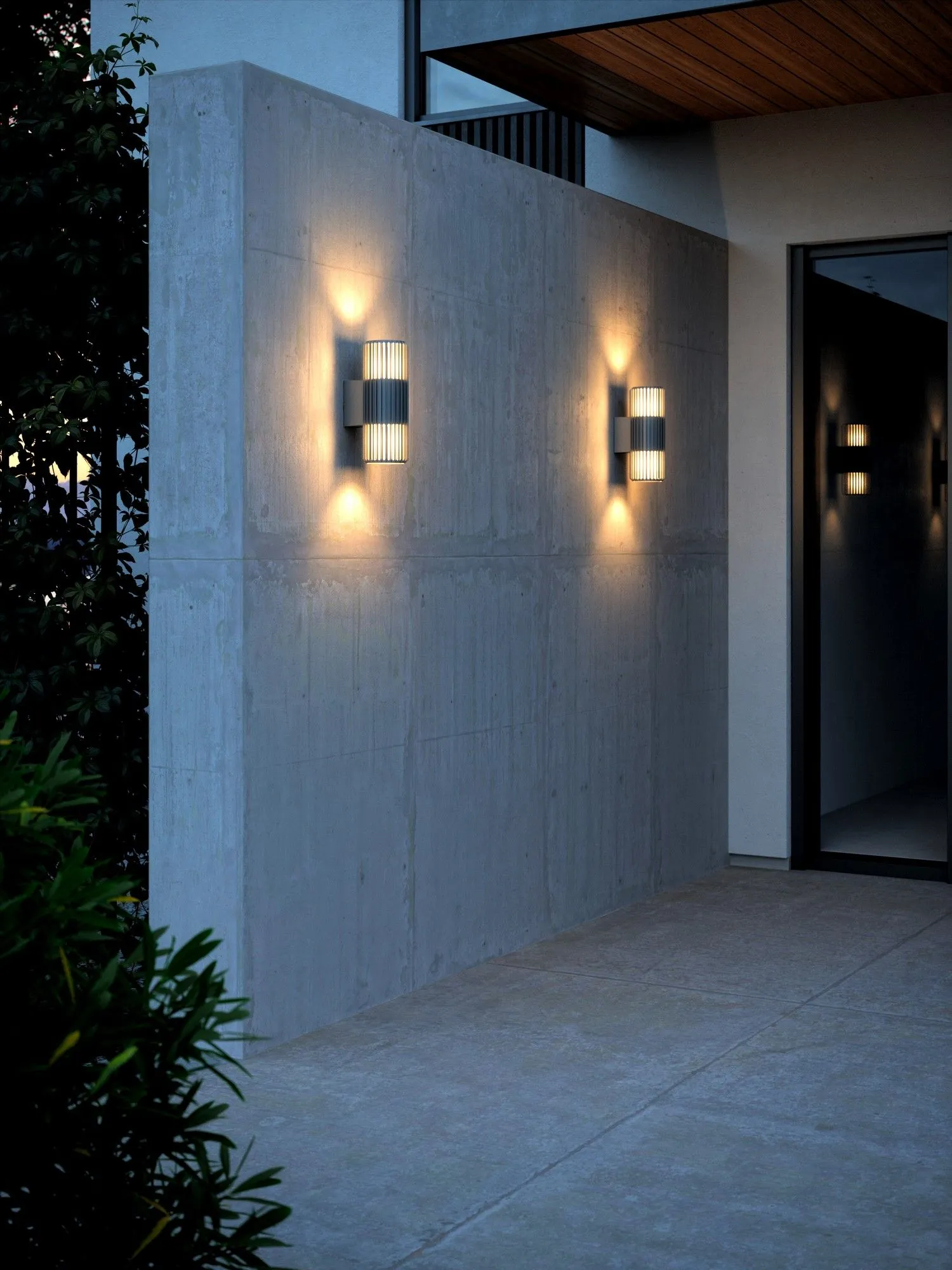 Nordlux Aludra Outdoor Wall Light Grey Metal Garden E27 IP54 Mains in Black 5